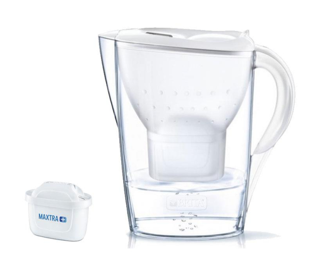 BRITA Dzbanek filtrujący  Marella (biały) + wkład Maxtra+ Pure - 368050 - zdjęcie